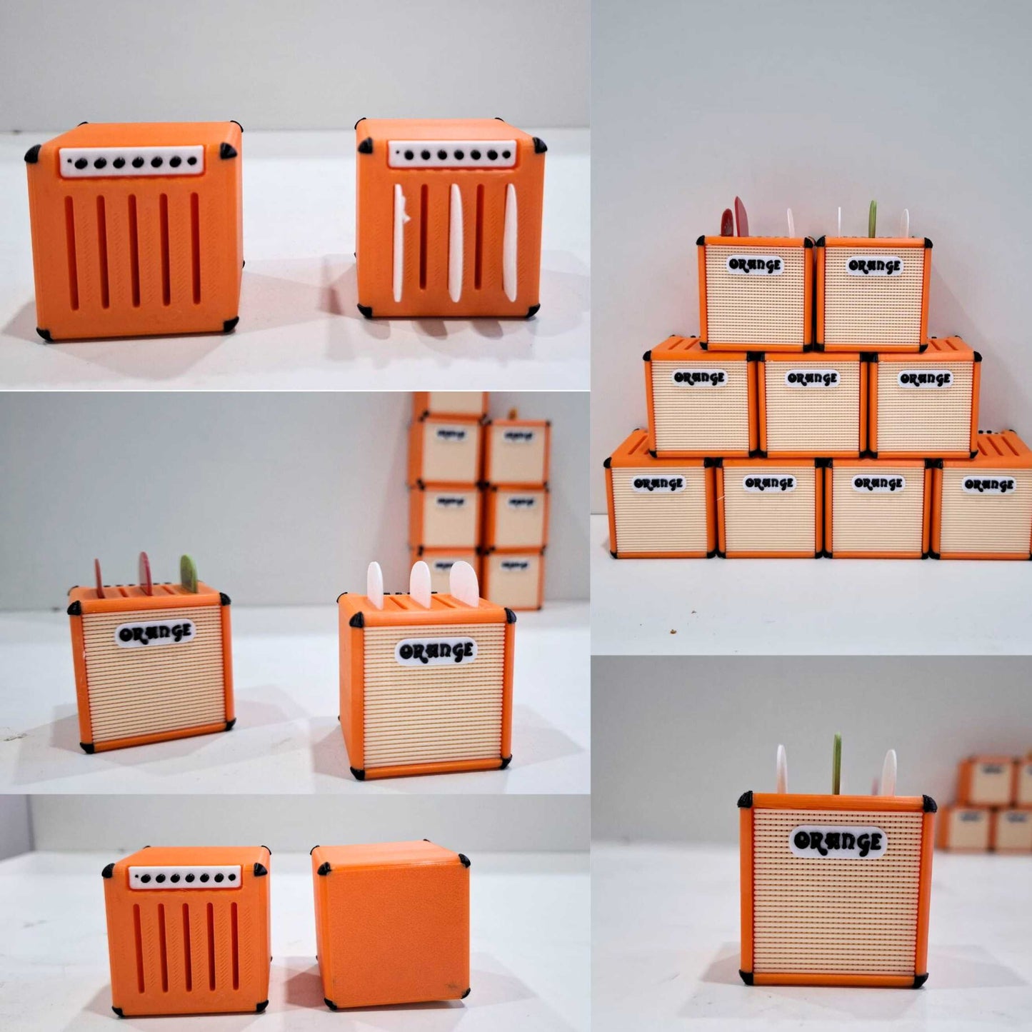 Guitar Picker Holder || Orange Collection ||